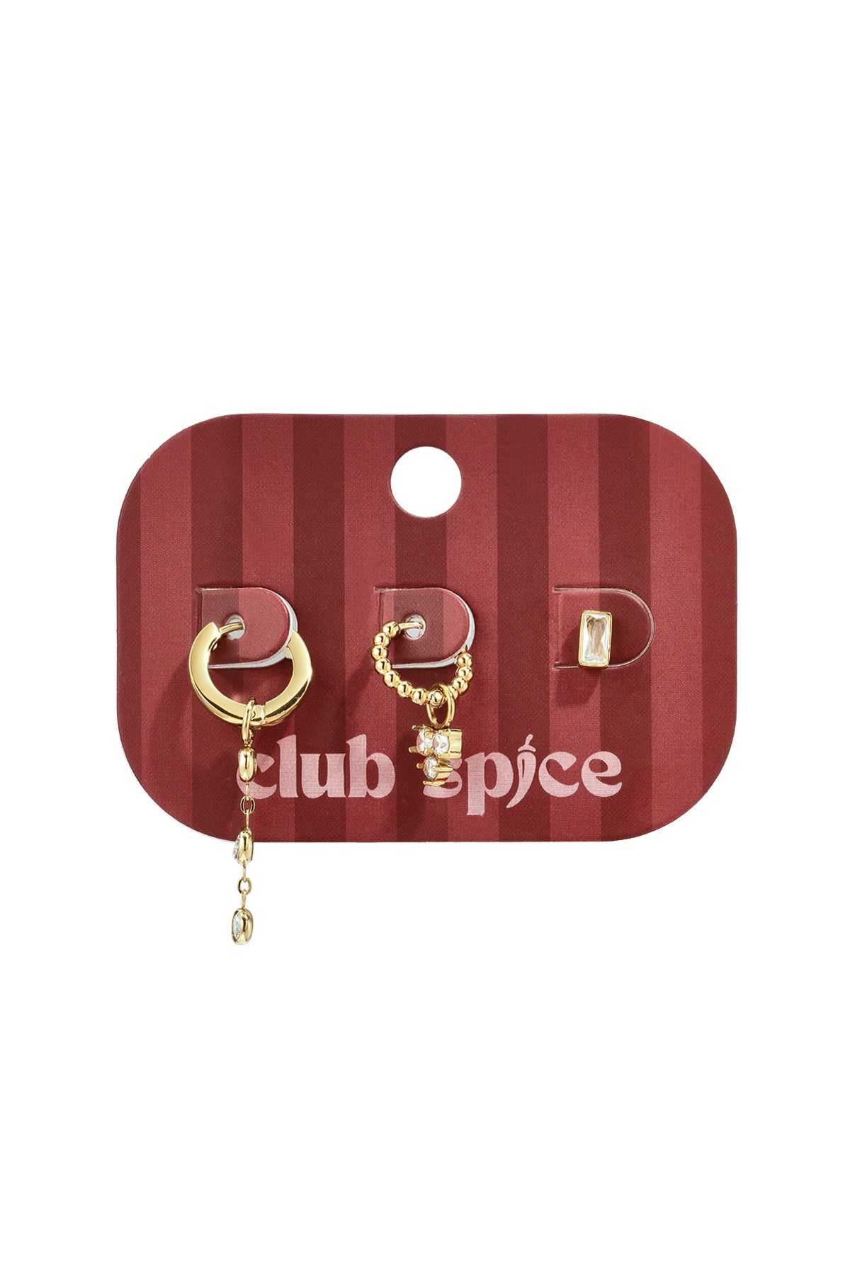 Set di orecchini in acciaio inossidabile, modello Circle Simple, serie Daily Simple, gioielli da donna