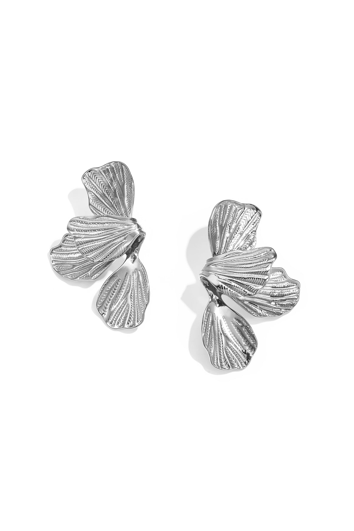 Orecchini pendenti in acciaio inossidabile a forma di fiore, serie Daily Simple, gioielli da donna