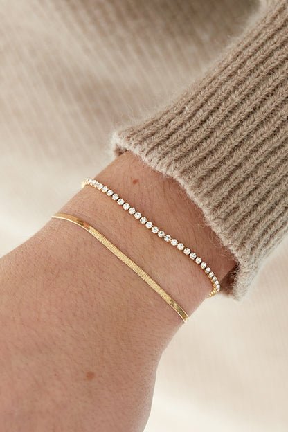 bracciale doppio con diamanti