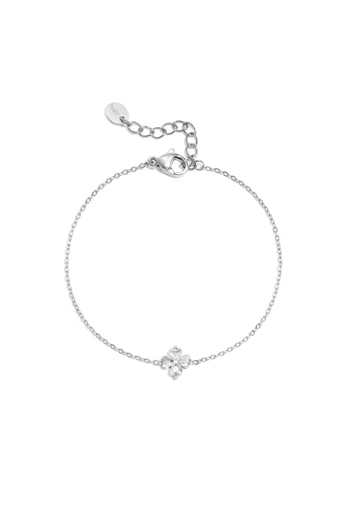 Bracciale con decorazione a trifoglio