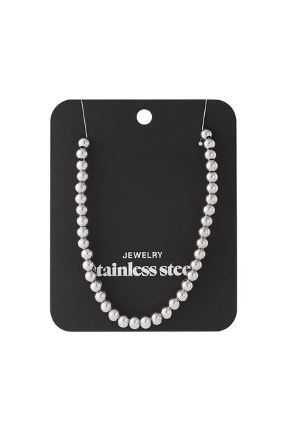 Collana di perline solide - 6 mm