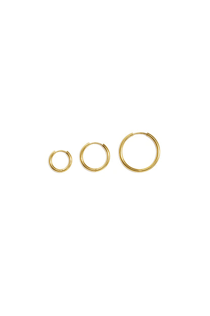 Set di orecchini in acciaio inossidabile dalla forma geometrica, semplici, per tutti i giorni, serie Simple, gioielli da donna