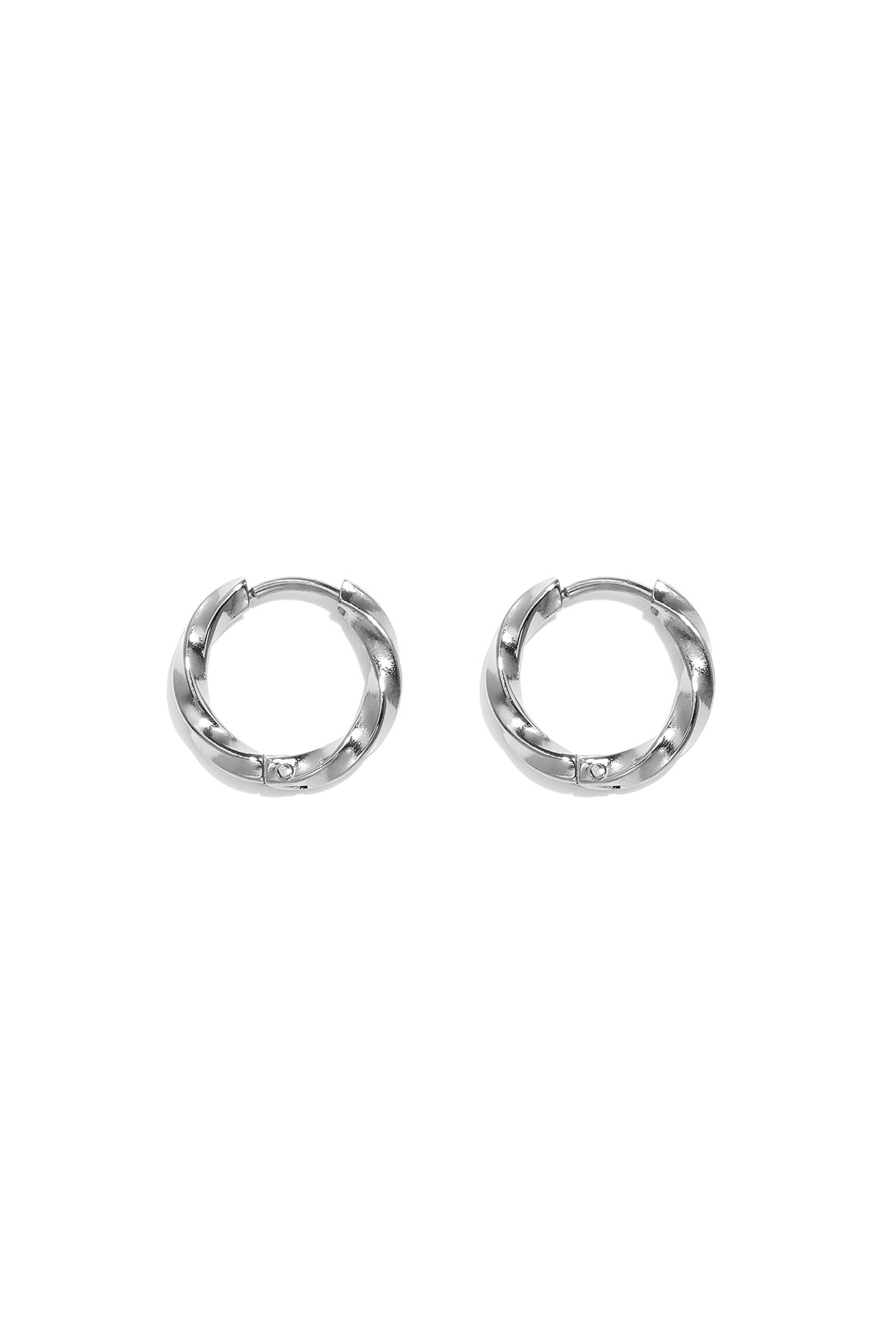 Set di orecchini in acciaio inossidabile, modello Circle Simple, serie Daily Simple, gioielli da donna