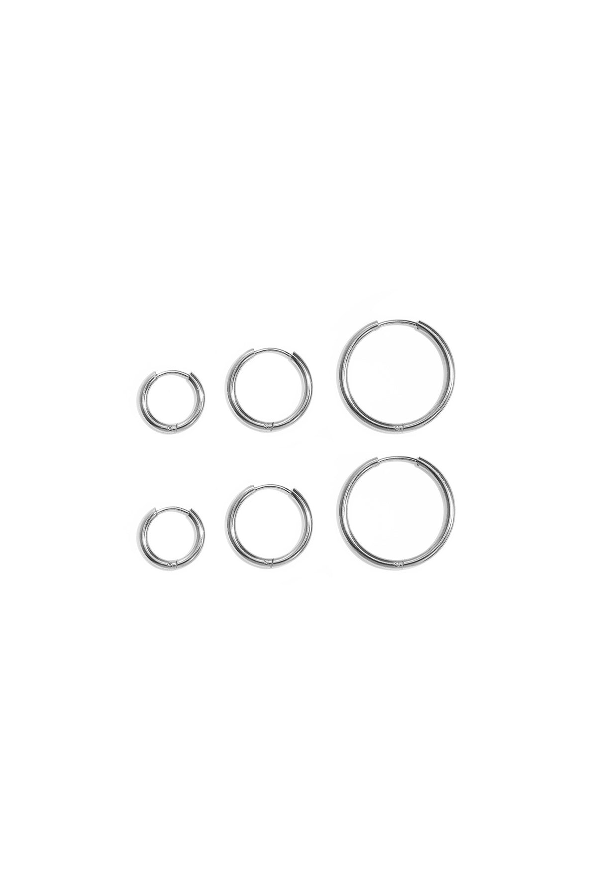 Set di orecchini in acciaio inossidabile dalla forma geometrica, semplici, per tutti i giorni, serie Simple, gioielli da donna