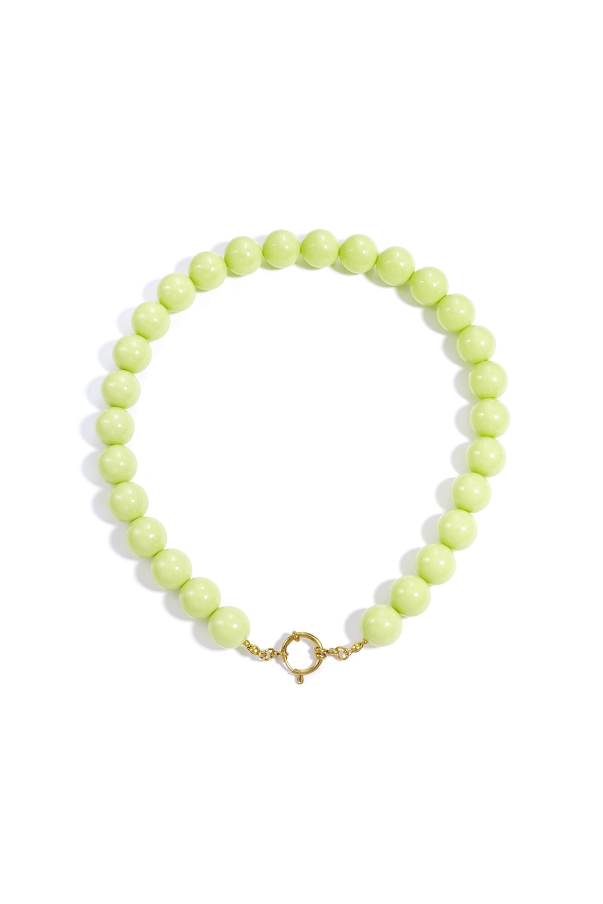 Collana con perle grandi e chiusura frontale-15mm