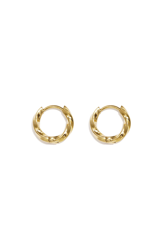 Set di orecchini in acciaio inossidabile, modello Circle Simple, serie Daily Simple, gioielli da donna