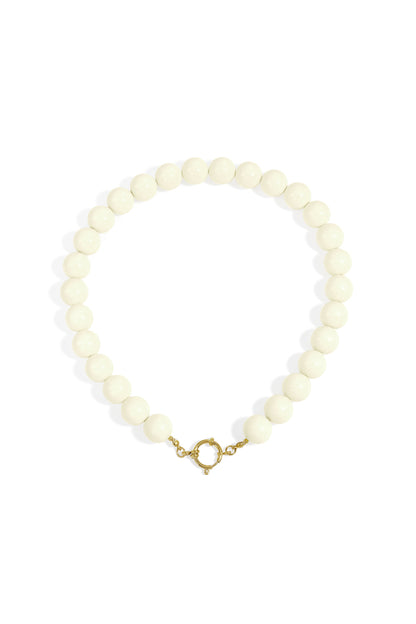 Collana con perle grandi e chiusura frontale-15mm