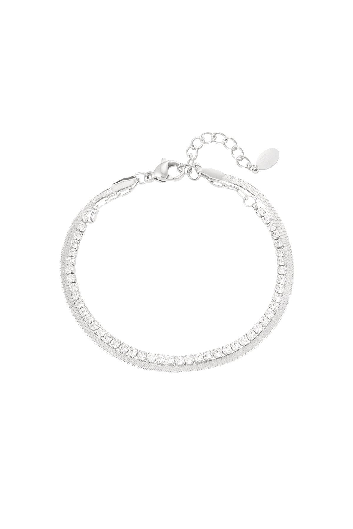 bracciale doppio con diamanti