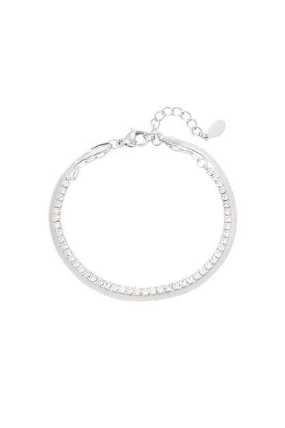 bracciale doppio con diamanti