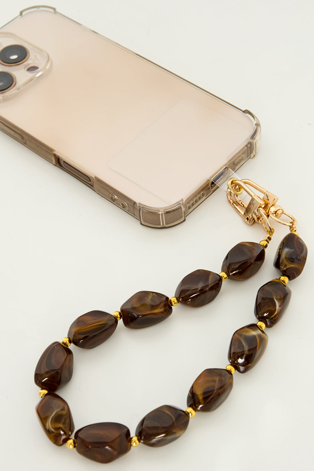 Catena per cellulare con perline, accessori casual in acrilico per tutti i giorni