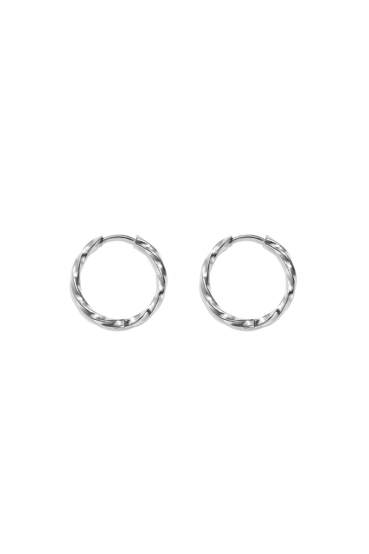 Set di orecchini in acciaio inossidabile, modello Circle Simple, serie Daily Simple, gioielli da donna