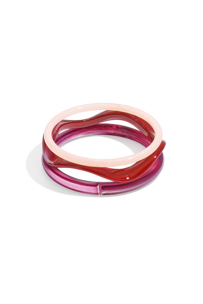 Braccialetti in acrilico tinta unita casual quotidiani semplici serie gioielli da donna