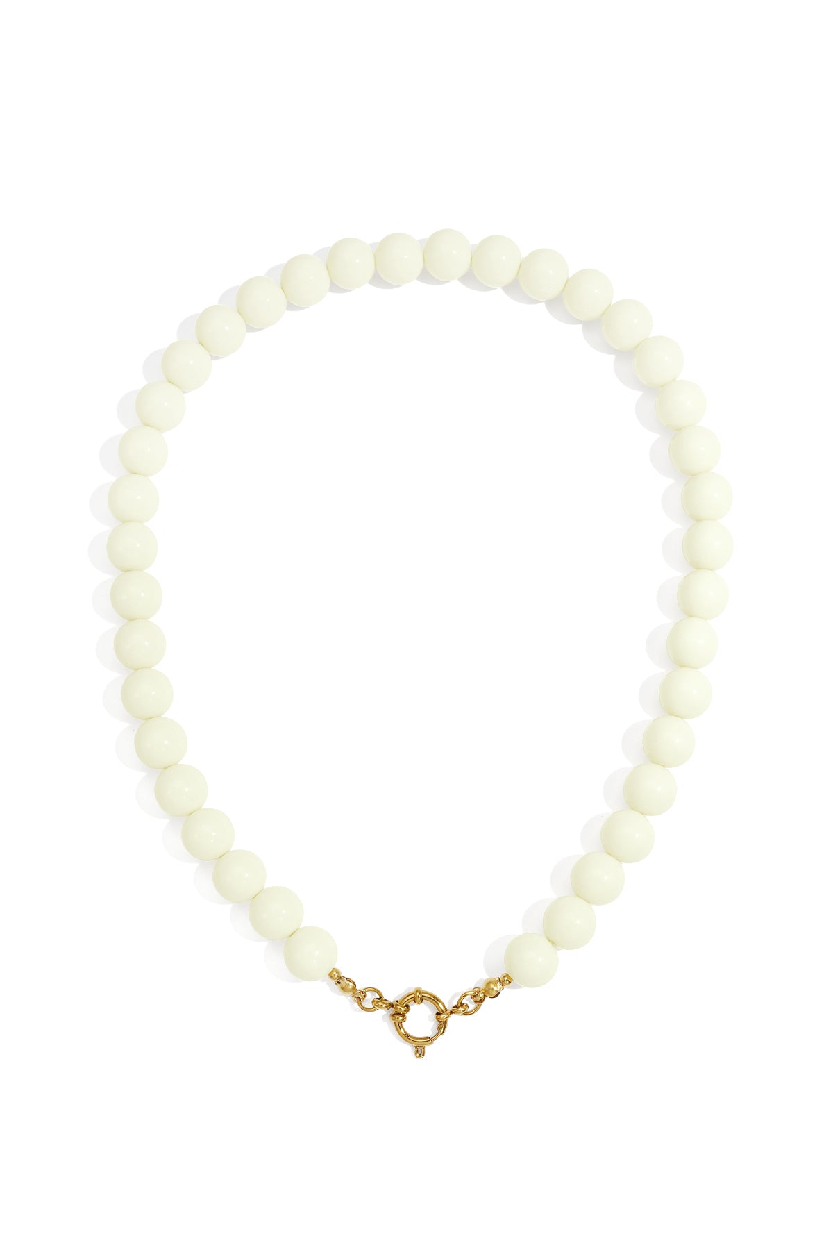 Collana di perline con chiusura frontale - 12 mm
