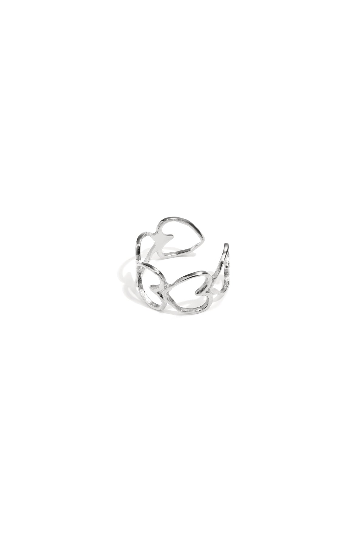 Elegante anello con cuori