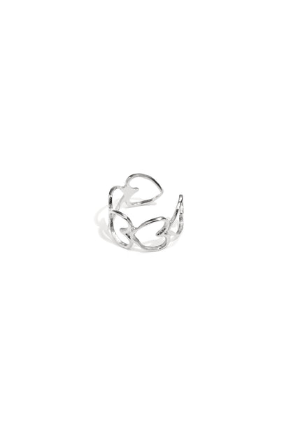Elegante anello con cuori