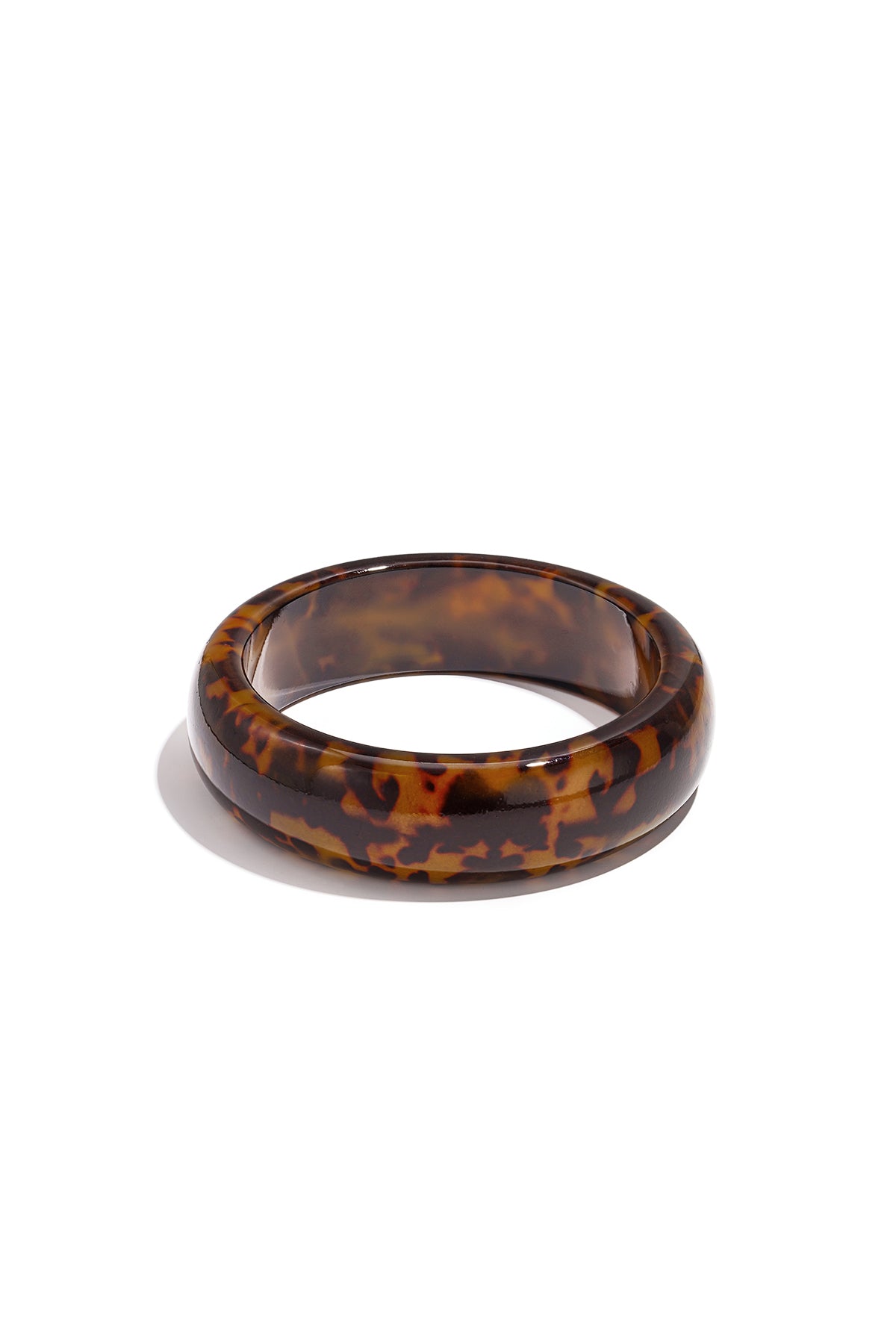 Bracciale in resina leopardata