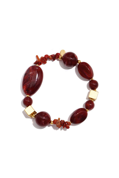 Braccialetti con perline in resina, perline, serie Sweet Daily Romantic, gioielli da donna