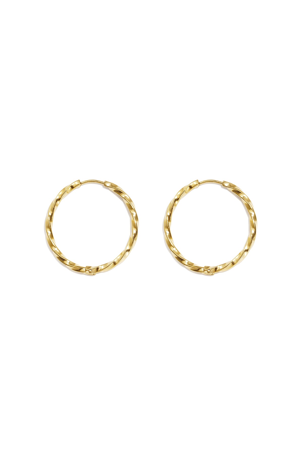 Set di orecchini in acciaio inossidabile, modello Circle Simple, serie Daily Simple, gioielli da donna