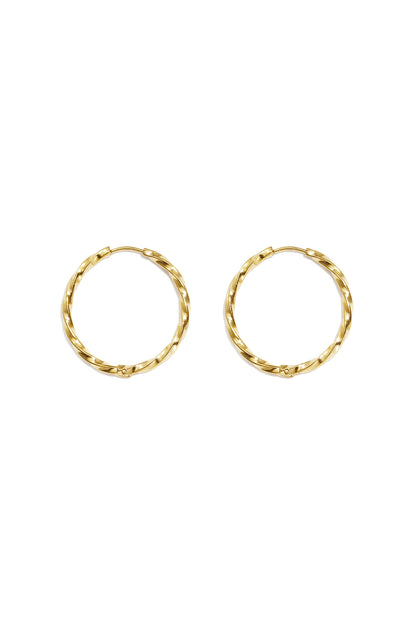 Set di orecchini in acciaio inossidabile, modello Circle Simple, serie Daily Simple, gioielli da donna
