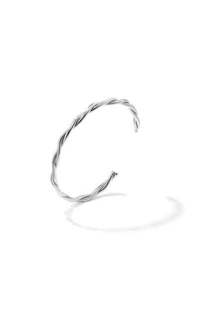 Bracciali a polsino in acciaio inossidabile, linee semplici, serie Simple Daily, gioielli da donna