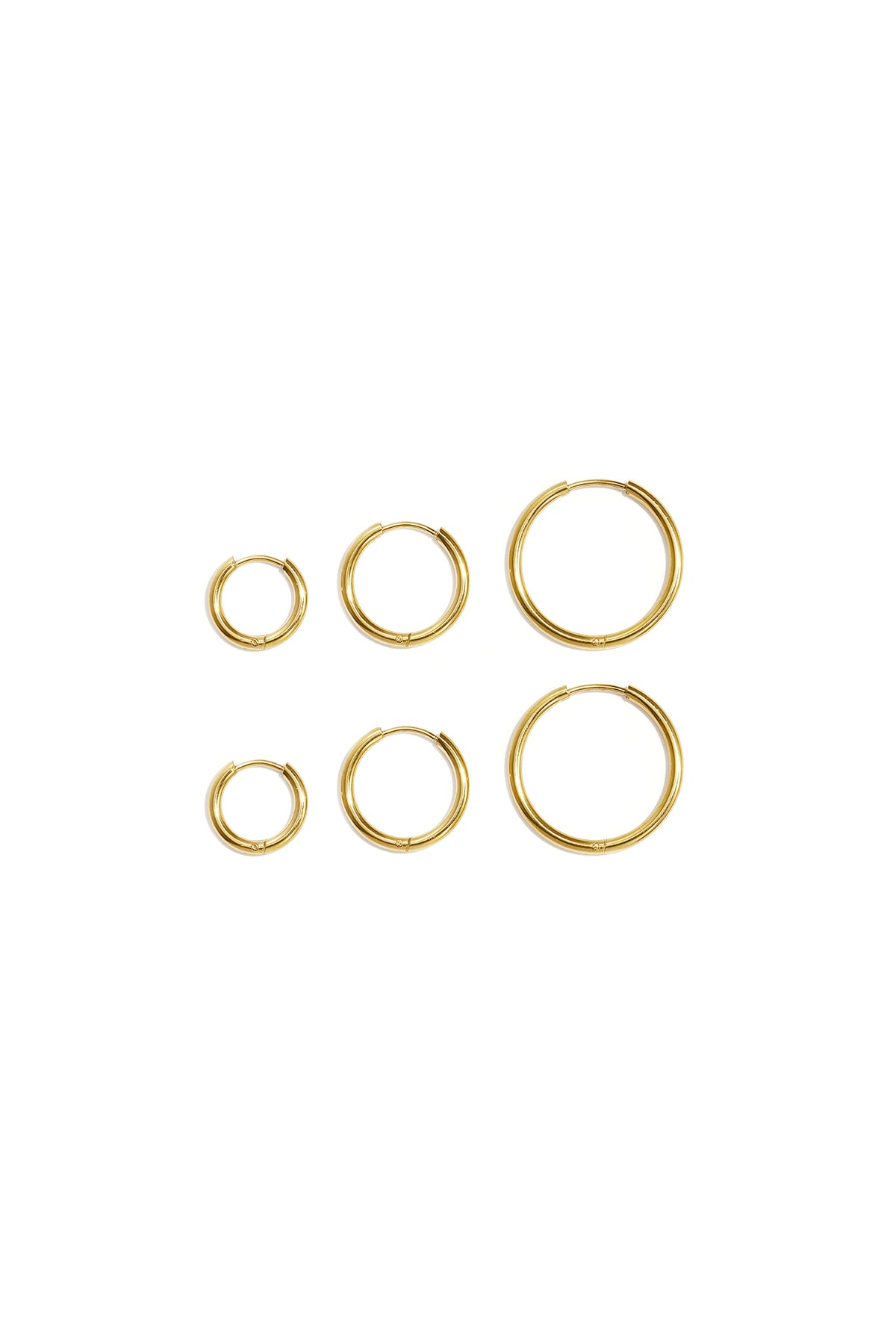 Set di orecchini in acciaio inossidabile dalla forma geometrica, semplici, per tutti i giorni, serie Simple, gioielli da donna