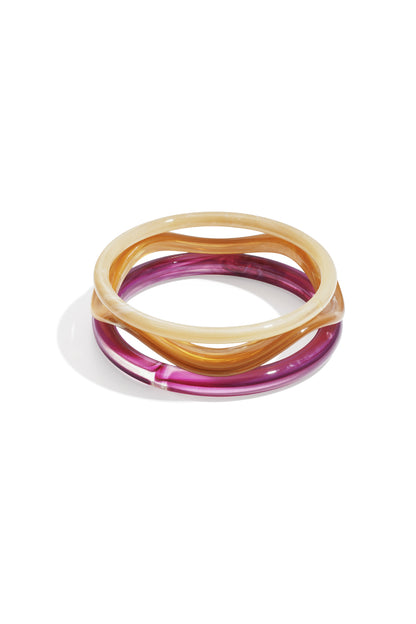 Braccialetti in acrilico tinta unita casual quotidiani semplici serie gioielli da donna
