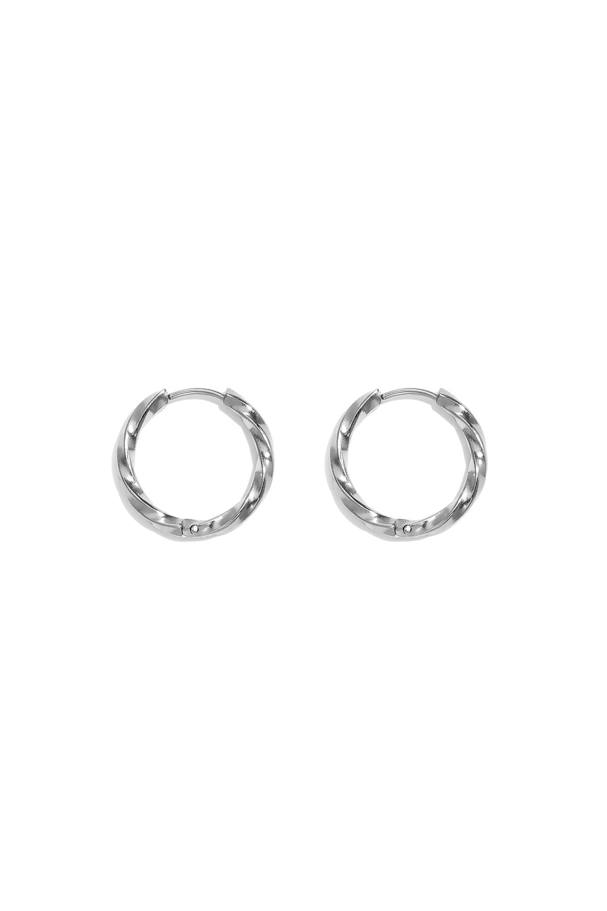 Set di orecchini in acciaio inossidabile, modello Circle Simple, serie Daily Simple, gioielli da donna
