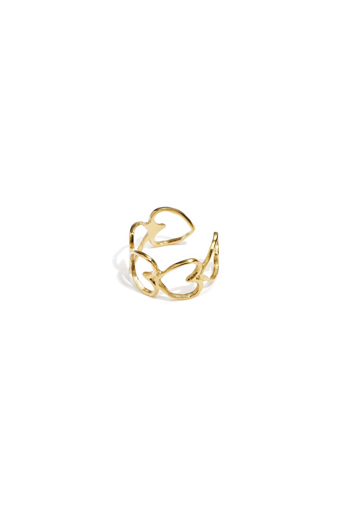 Elegante anello con cuori