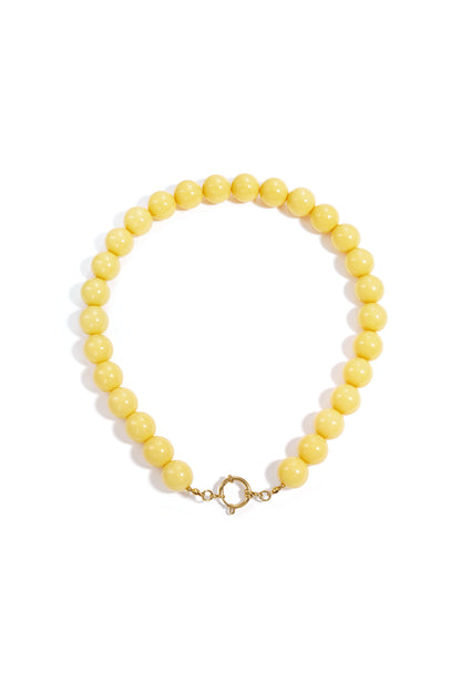 Collana con perle grandi e chiusura frontale-15mm
