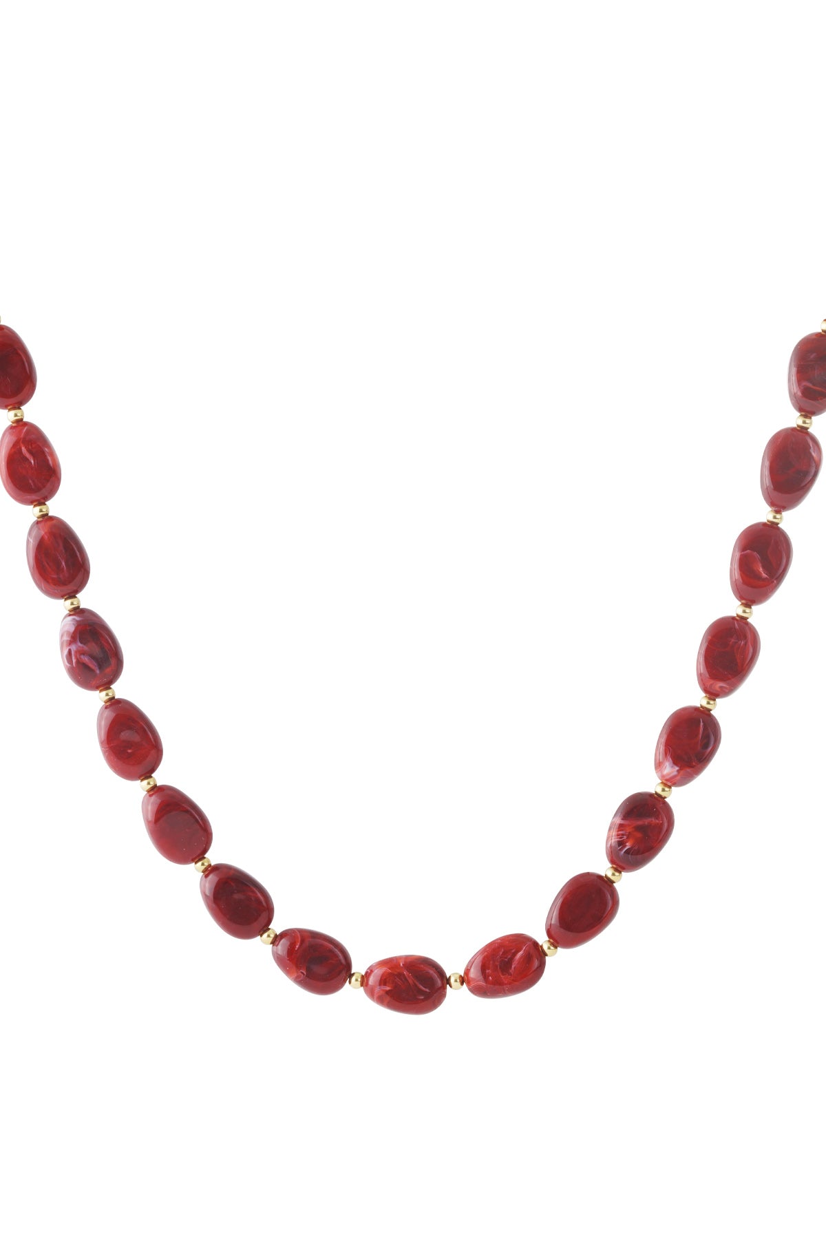 Collane di perline acriliche perline casual quotidiane-13mm*18.4mm