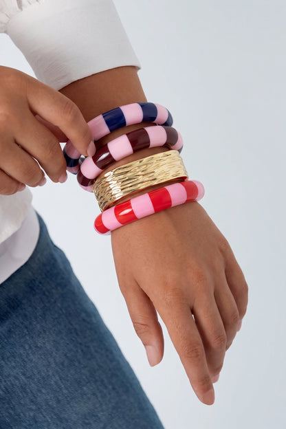 Bracciali rigidi in resina, serie Casual Daily Simple, gioielli da donna
