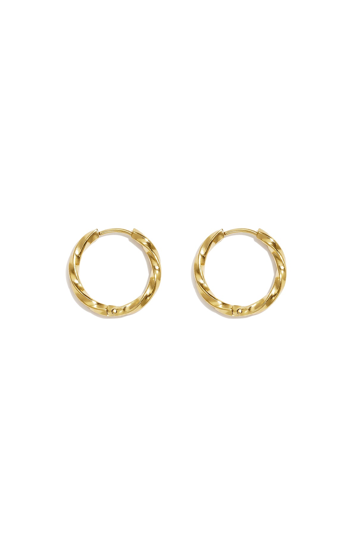 Set di orecchini in acciaio inossidabile, modello Circle Simple, serie Daily Simple, gioielli da donna