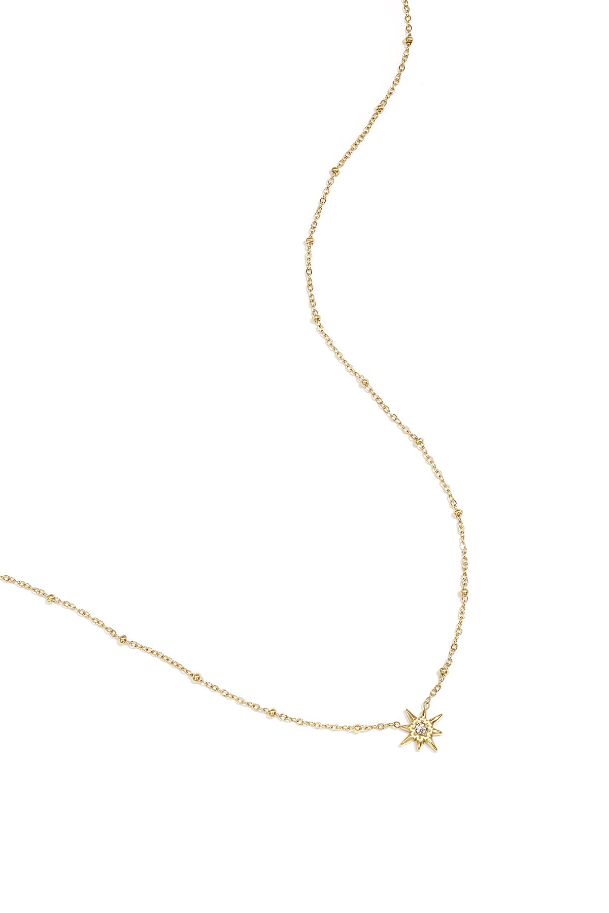 Collana con perline e stella cadente