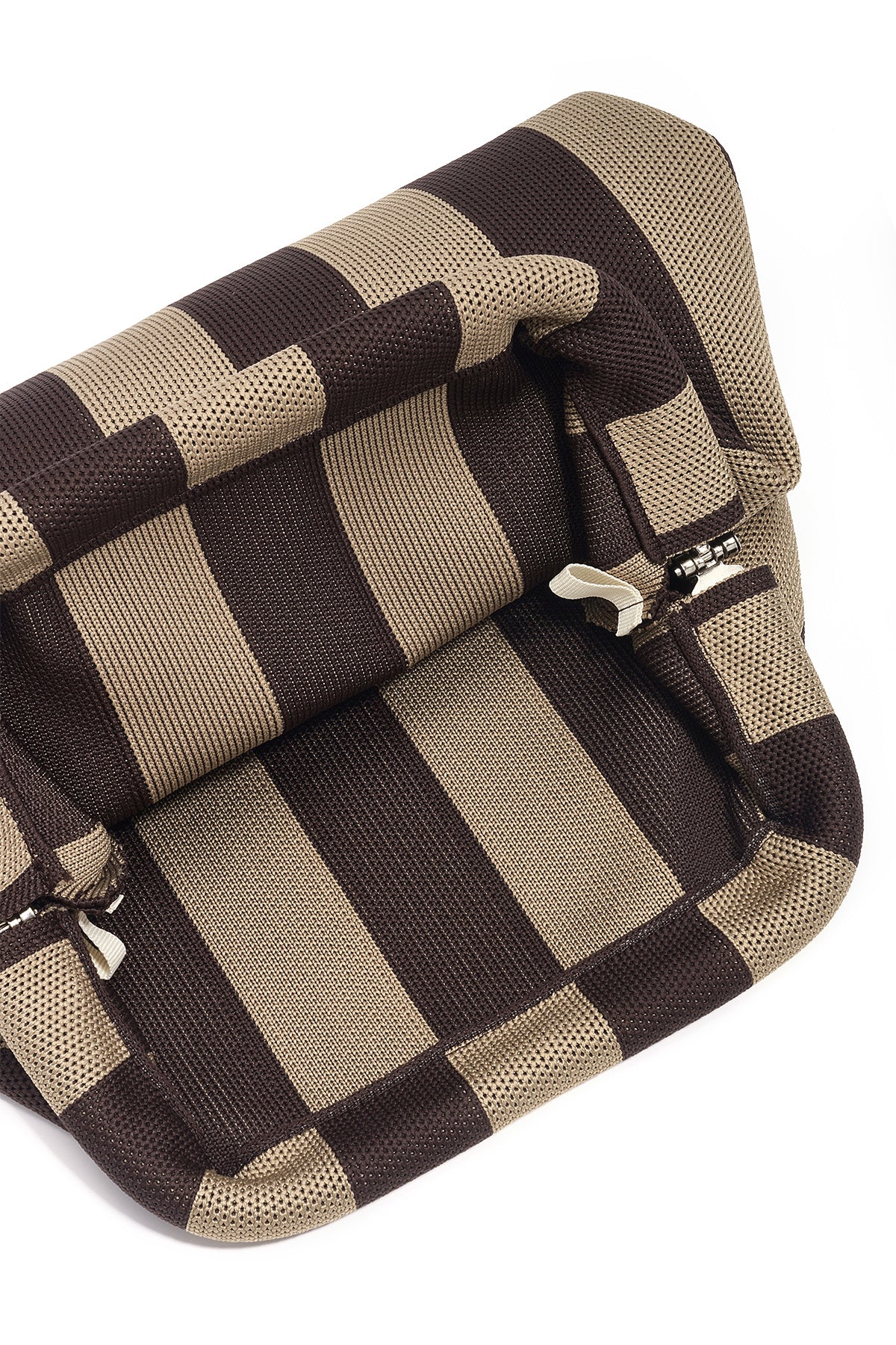 Borse a tracolla a righe in poliestere con accessori