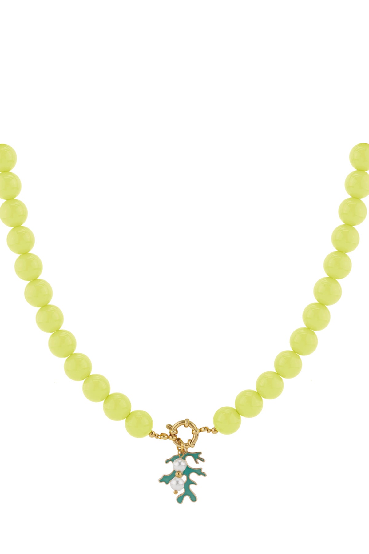 Collana di perline con chiusura frontale - 12 mm