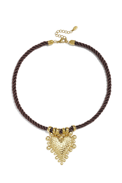 Collane intrecciate in acciaio inossidabile con cuore, serie Simple Daily Simple, gioielli da donna