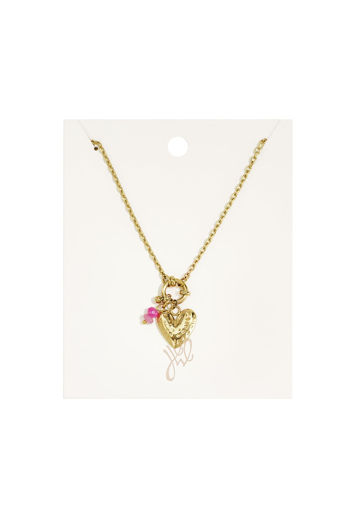 Collane con ciondolo a forma di cuore in acciaio inossidabile, serie Simple Daily Simple, gioielli da donna