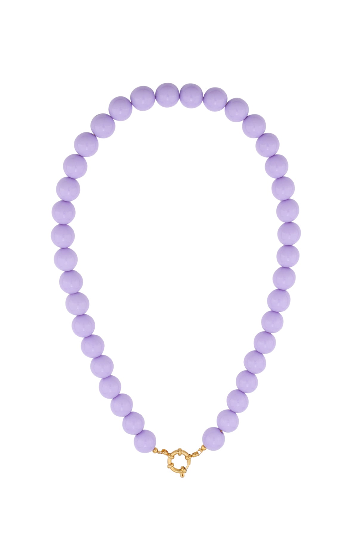 Collana di perline con chiusura frontale - 12 mm
