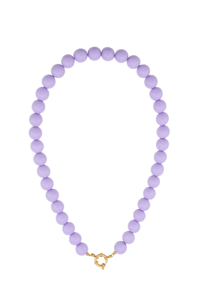 Collana di perline con chiusura frontale - 12 mm