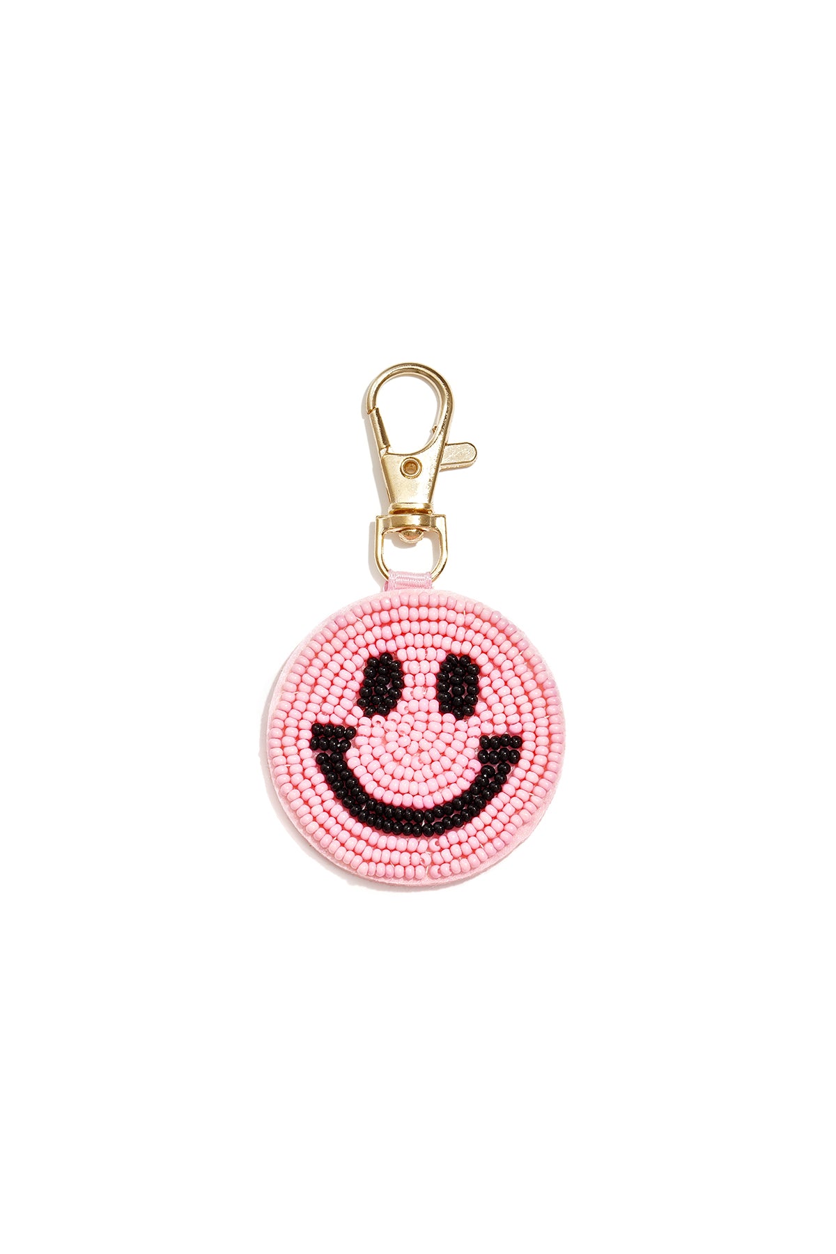 Ciondoli per borse con faccina sorridente, accessori casual in vetro per tutti i giorni