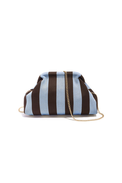Borse a tracolla a righe in poliestere con accessori
