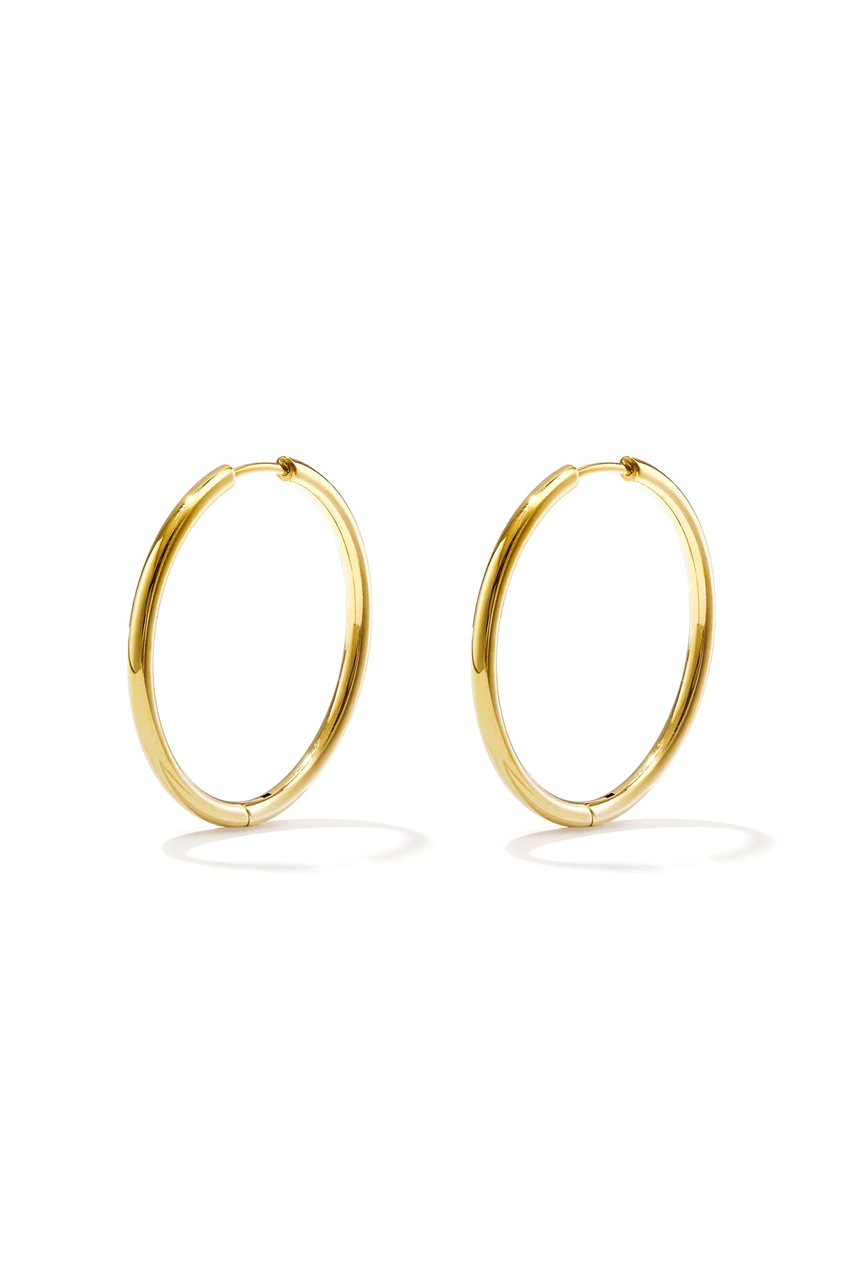 Orecchini a cerchio piccolo in acciaio inossidabile Gold Stainless Steel