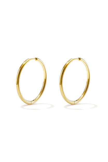 Orecchini a cerchio piccolo in acciaio inossidabile Gold Stainless Steel