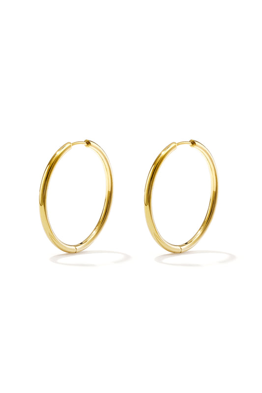 Orecchini a cerchio piccolo in acciaio inossidabile Gold Stainless Steel
