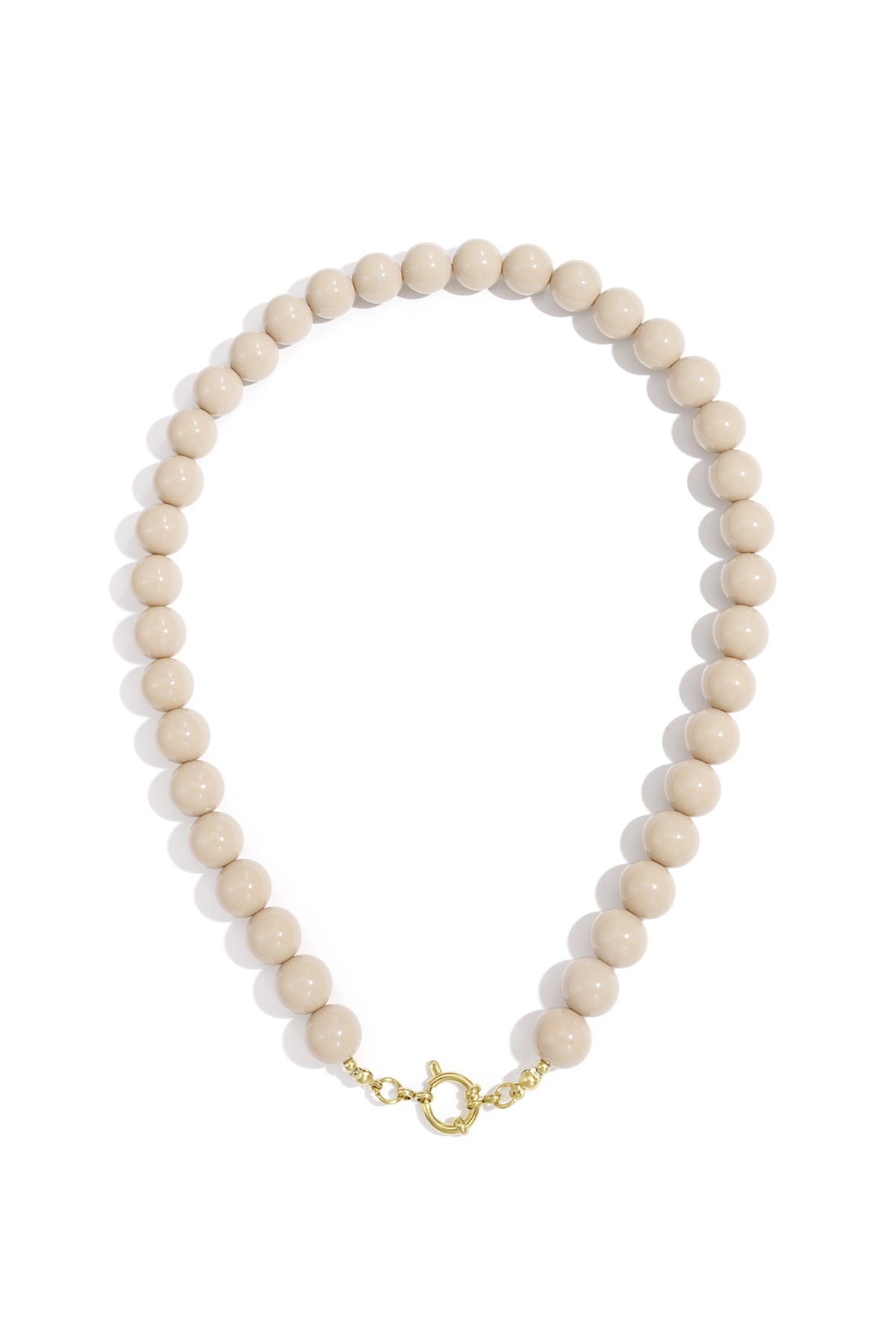 Collana di perline con chiusura frontale - 12 mm