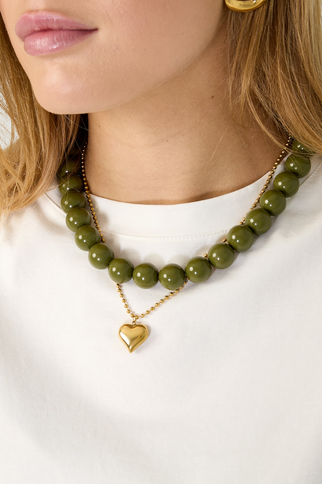 Collana con perle grandi