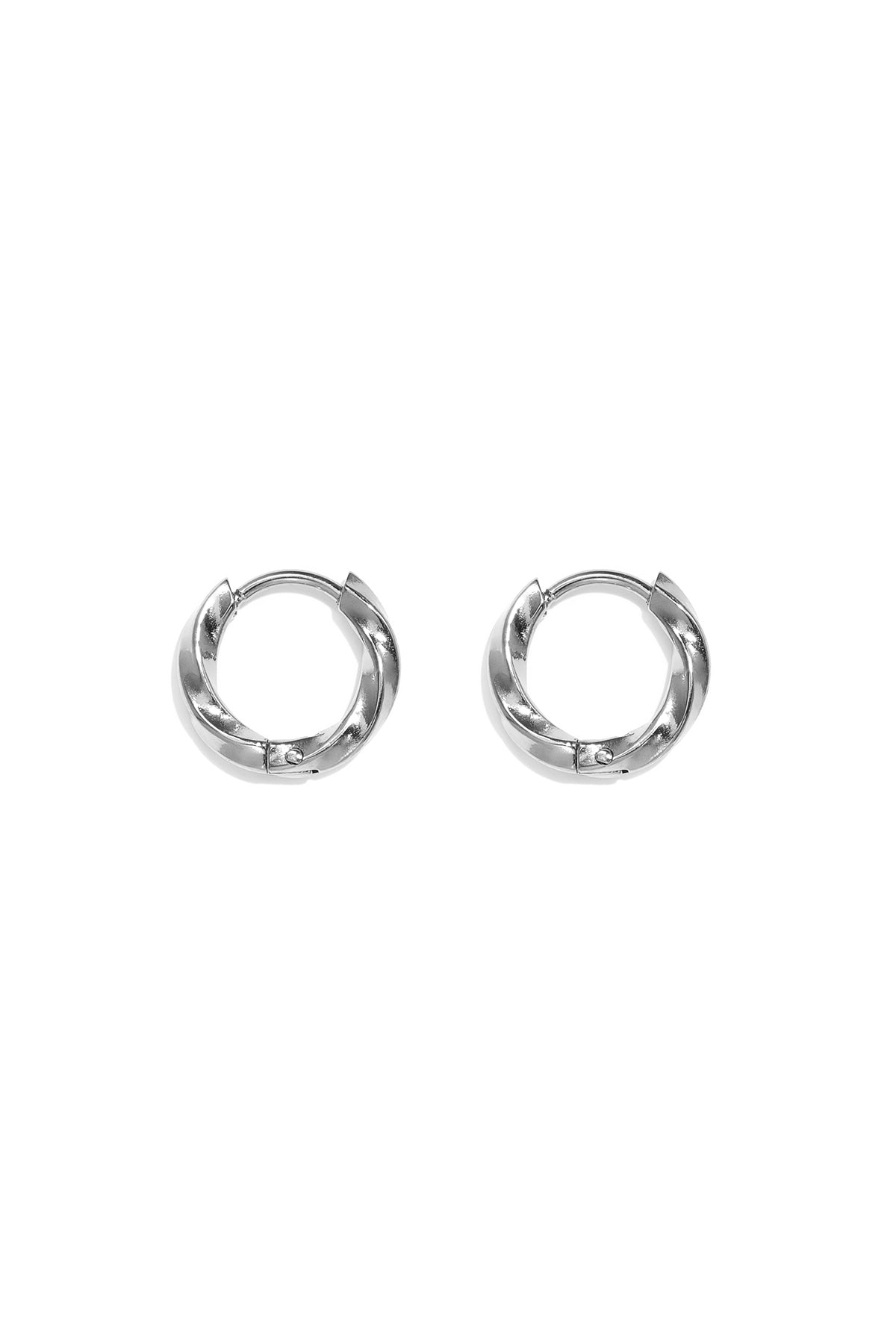 Set di orecchini in acciaio inossidabile, modello Circle Simple, serie Daily Simple, gioielli da donna