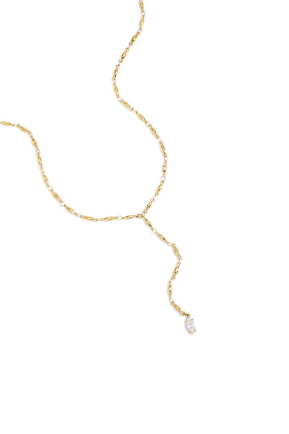 Collana con strass pendenti