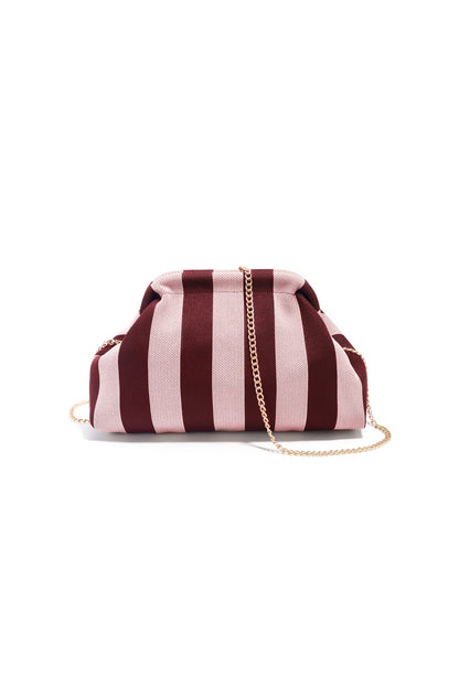 Borse a tracolla a righe in poliestere con accessori