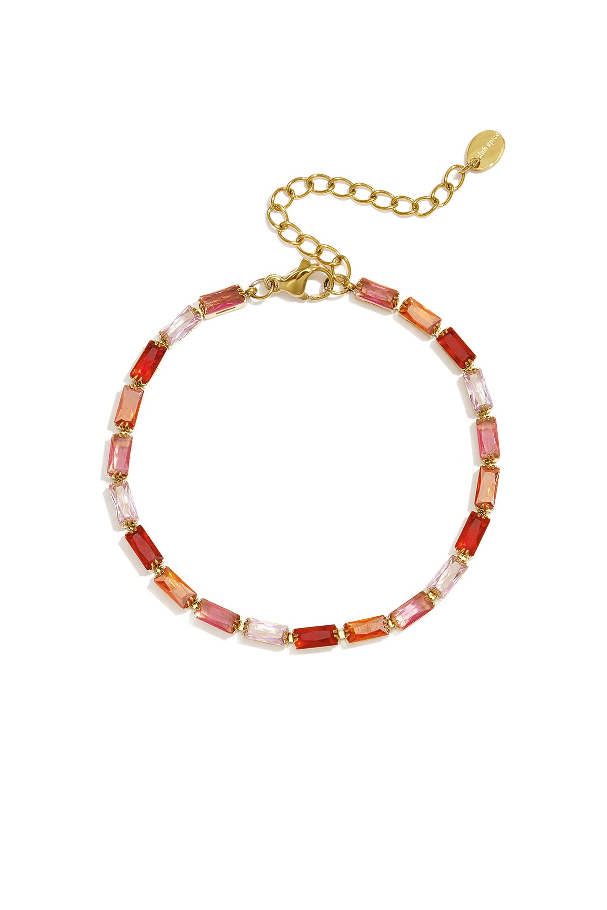 Braccialetti rettangolari in acciaio inossidabile con perline, semplici, per tutti i giorni, della serie Simple, gioielli da donna.